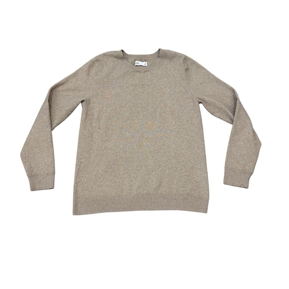 Croft And Barrow Tan Crewneck Sweater Size M